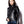 Load image into Gallery viewer, Women&#39;s Stand Up Collar Jacket (Black with Gold Zippers)
